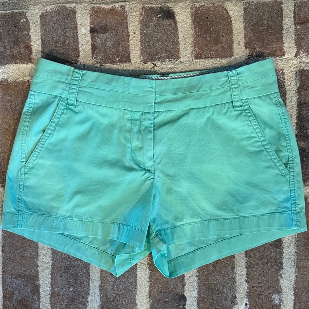 J Crew lt. green chino shorts 3 in